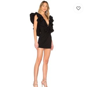 Michael Costello x Revolve Black Dress